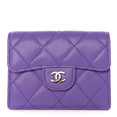 CHANEL Caviar Quilted Flap Card Holder Wallet 